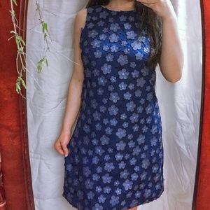 Alice + Olivia Blue Flower Dress